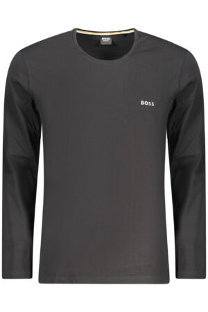 BOSS T-SHIRT MANICHE LUNGHE UOMO NERO