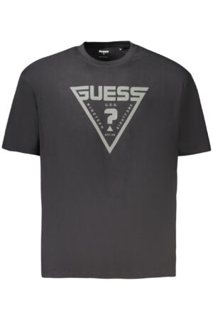 GUESS JEANS T-SHIRT MANICHE CORTE UOMO NERO