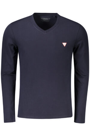 GUESS JEANS T-SHIRT MANICHE LUNGHE UOMO BLU