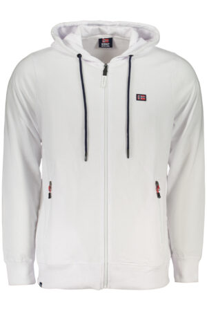 NORWAY 1963 FELPA CON ZIP UOMO BIANCO