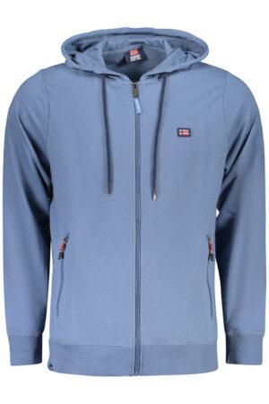 NORWAY 1963 FELPA CON ZIP UOMO BLU