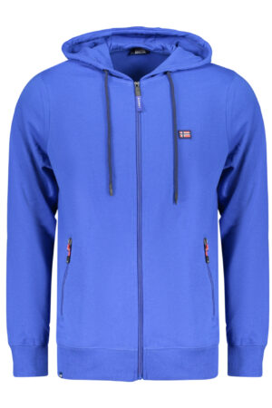 NORWAY 1963 FELPA CON ZIP UOMO BLU