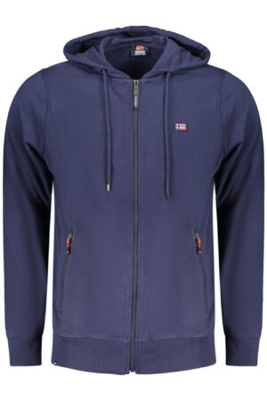 NORWAY 1963 FELPA CON ZIP UOMO BLU