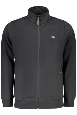 NORWAY 1963 FELPA CON ZIP UOMO NERO