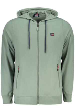 NORWAY 1963 FELPA CON ZIP UOMO VERDE