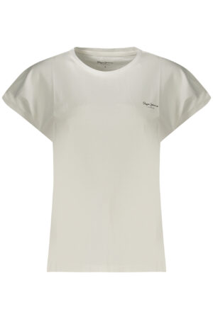 PEPE JEANS T-SHIRT MANICHE CORTE DONNA BIANCO