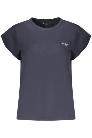 PEPE JEANS T-SHIRT MANICHE CORTE DONNA BLU
