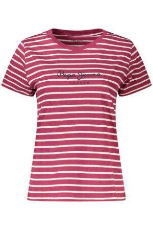 PEPE JEANS T-SHIRT MANICHE CORTE DONNA VIOLA