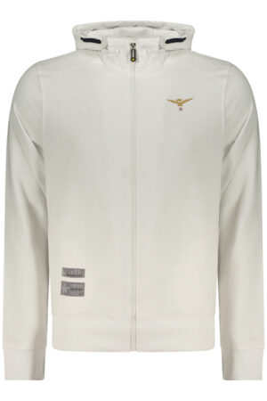 ACCADEMIA MILITARE FELPA CON ZIP UOMO BIANCO