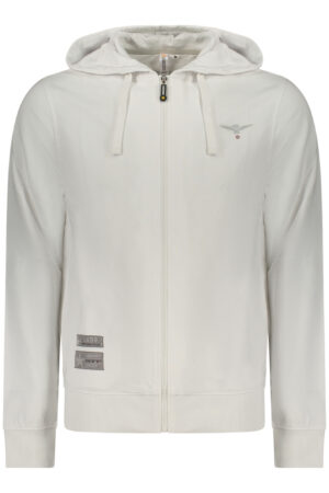 ACCADEMIA MILITARE FELPA CON ZIP UOMO BIANCO