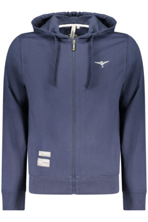 ACCADEMIA MILITARE FELPA CON ZIP UOMO BLU