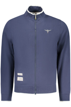 ACCADEMIA MILITARE FELPA CON ZIP UOMO BLU
