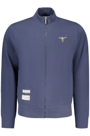 ACCADEMIA MILITARE FELPA CON ZIP UOMO BLU