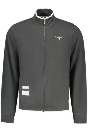 ACCADEMIA MILITARE FELPA CON ZIP UOMO NERO