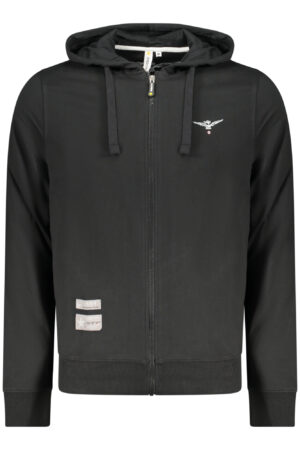 ACCADEMIA MILITARE FELPA CON ZIP UOMO NERO