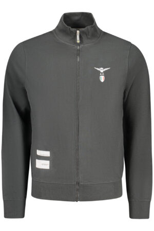 ACCADEMIA MILITARE FELPA CON ZIP UOMO NERO