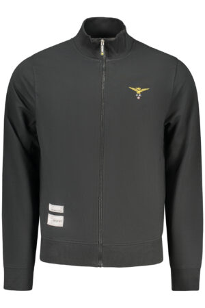 ACCADEMIA MILITARE FELPA CON ZIP UOMO NERO