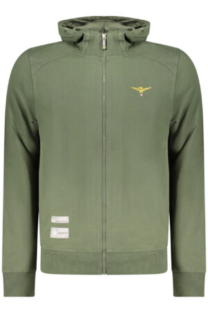 ACCADEMIA MILITARE FELPA CON ZIP UOMO VERDE
