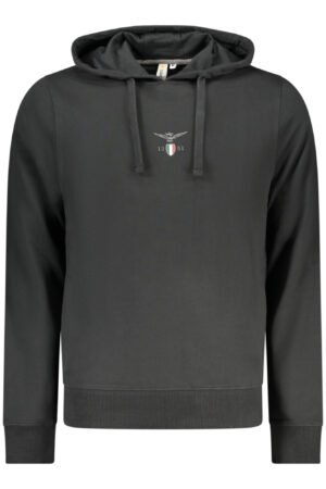 ACCADEMIA MILITARE FELPA SENZA ZIP UOMO NERO