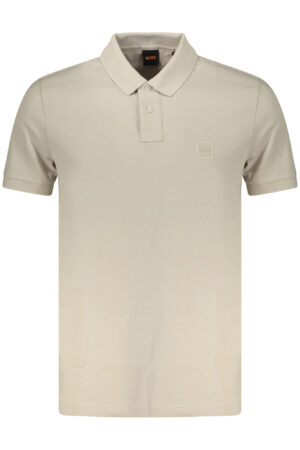 BOSS POLO MANICHE CORTE UOMO BEIGE