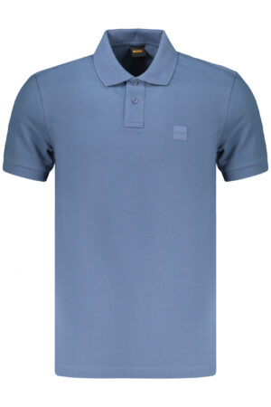 BOSS POLO MANICHE CORTE UOMO BLU
