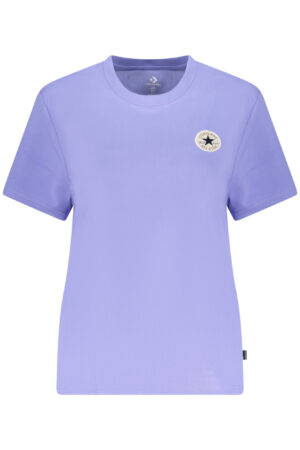 CONVERSE T-SHIRT MANICHE CORTE DONNA VIOLA