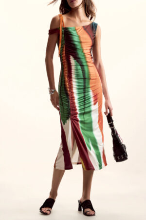 DESIGUAL ABITO LUNGO DONNA MARRONE