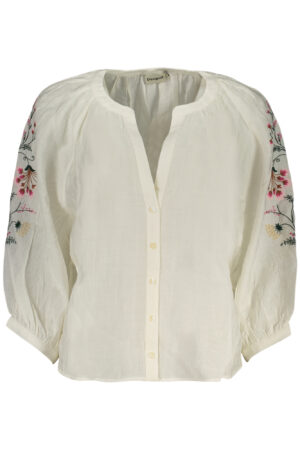 DESIGUAL CAMICIA MANICHE LUNGHE DONNA BIANCO