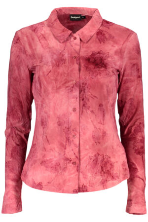 DESIGUAL CAMICIA MANICHE LUNGHE DONNA ROSSO