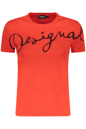DESIGUAL T-SHIRT MANICHE CORTE DONNA ROSSO