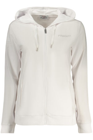 FREDDY FELPA CON ZIP DONNA BIANCO