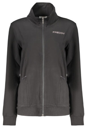 FREDDY FELPA CON ZIP DONNA NERO