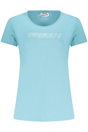 FREDDY T-SHIRT MANICHE CORTE DONNA AZZURRO