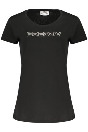 FREDDY T-SHIRT MANICHE CORTE DONNA NERO