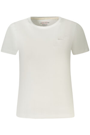 GUESS JEANS T-SHIRT MANICHE CORTE DONNA BIANCO