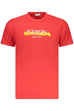ICEBERG T-SHIRT MANICHE CORTE UOMO ROSSO