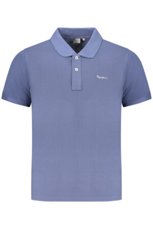 PEPE JEANS POLO MANICHE CORTE UOMO BLU