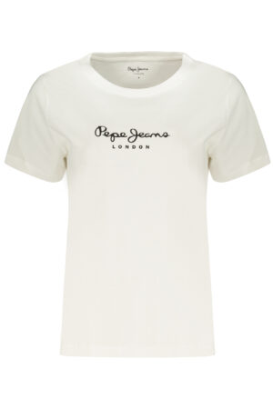 PEPE JEANS T-SHIRT MANICHE CORTE DONNA BIANCO