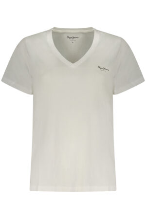 PEPE JEANS T-SHIRT MANICHE CORTE DONNA BIANCO