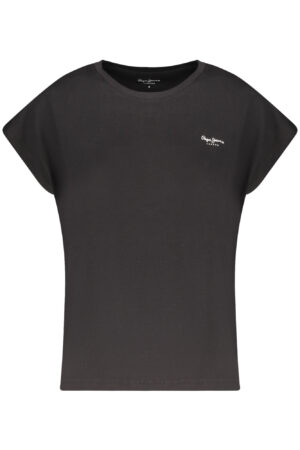 PEPE JEANS T-SHIRT MANICHE CORTE DONNA NERO