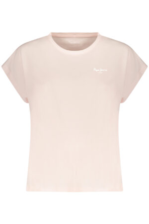 PEPE JEANS T-SHIRT MANICHE CORTE DONNA ROSA