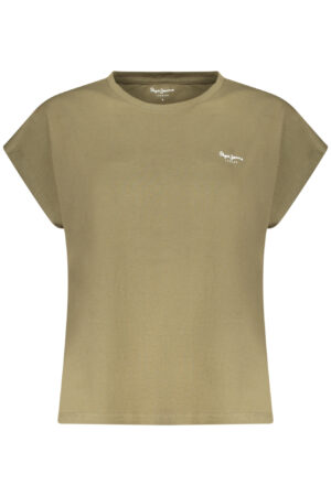 PEPE JEANS T-SHIRT MANICHE CORTE DONNA VERDE