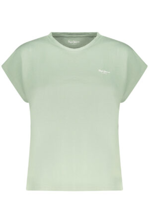 PEPE JEANS T-SHIRT MANICHE CORTE DONNA VERDE