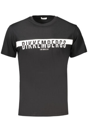 BIKKEMBERGS T-SHIRT MANICHE CORTE UOMO NERO