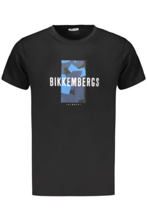 BIKKEMBERGS T-SHIRT MANICHE CORTE UOMO NERO