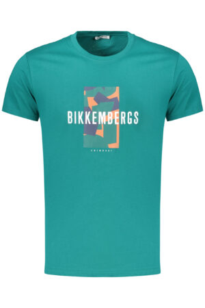 BIKKEMBERGS T-SHIRT MANICHE CORTE UOMO VERDE