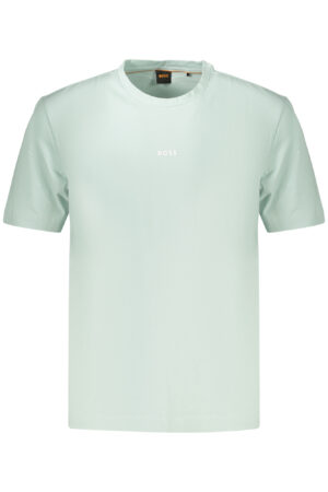 BOSS T-SHIRT MANICHE CORTE UOMO AZZURRO