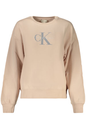 CALVIN KLEIN FELPA SENZA ZIP DONNA ROSA