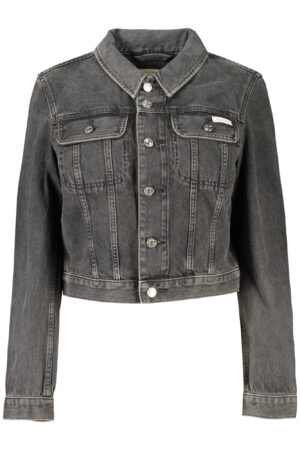 CALVIN KLEIN GIUBBOTTO IN JEANS DONNA NERO