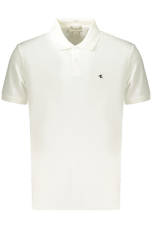 CALVIN KLEIN POLO MANICHE CORTE UOMO BIANCO
